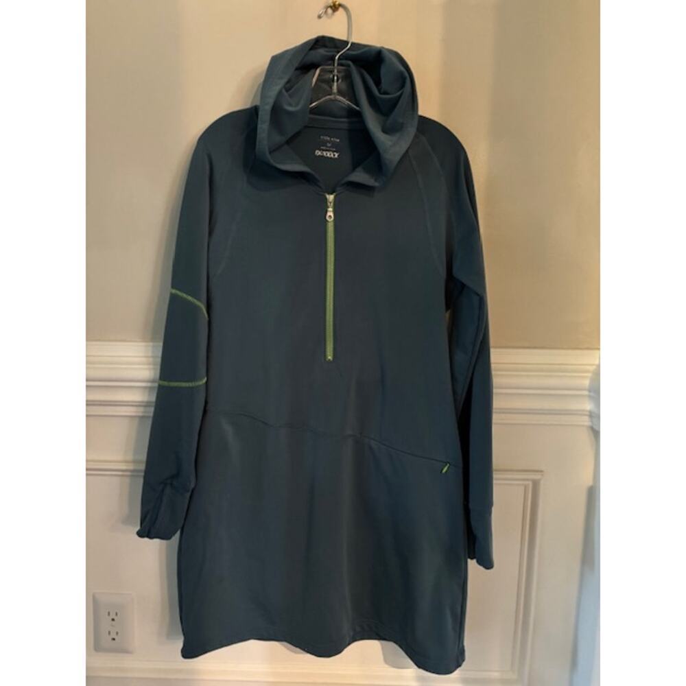 title nine hooded dress tunic athletic athleisure long sleeve pullover medium - Picture 1 of 7